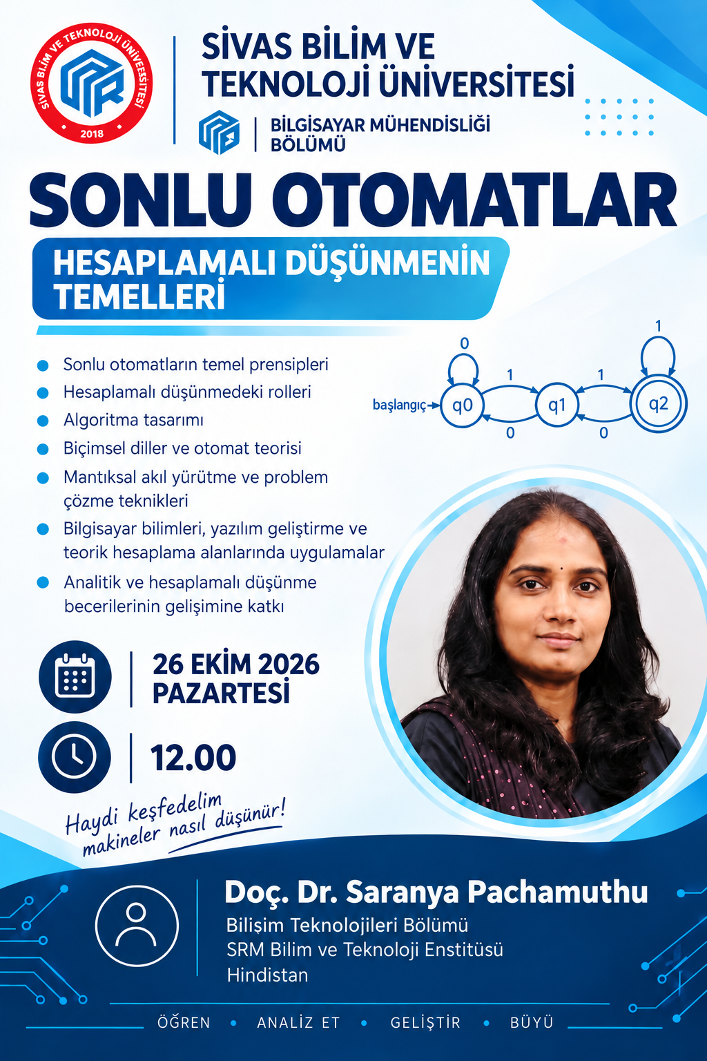 Akademik Konferans: Sonlu Otomatlar ve Hesaplamalı Düşünmenin Temelleri